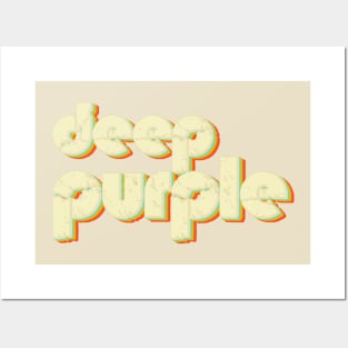 vintage color deep purple Posters and Art